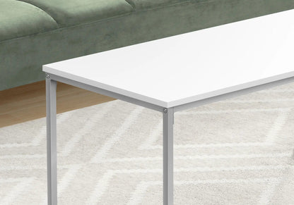 Rectangular coffee table with a gray metal frame, modern design Unique Piece Furniture on Tampa Home & Garden Store