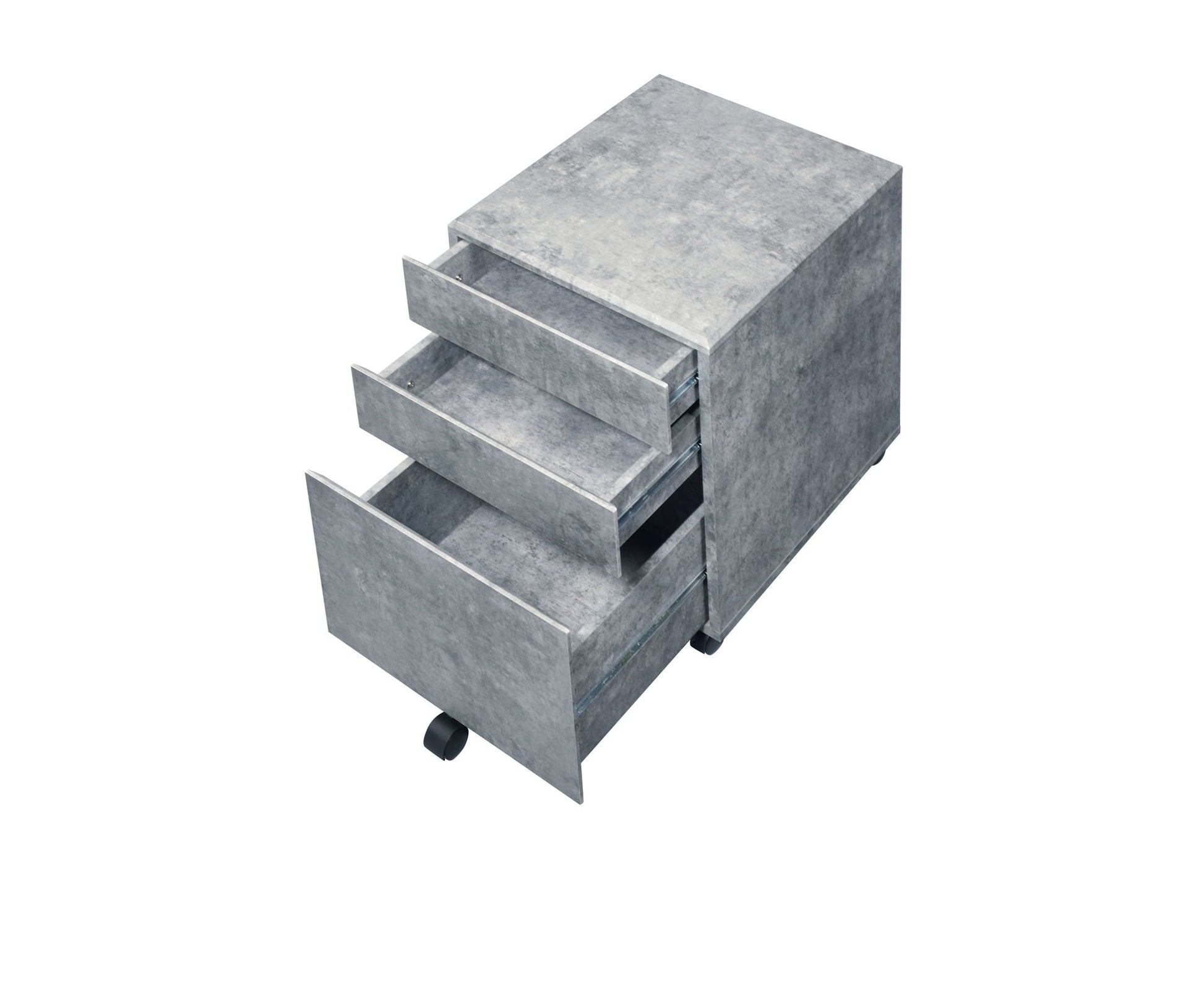 Jurgen File Cabinet gray metal with four drawers on casters by HouseOfZazla on Tampa Home & Garden Store