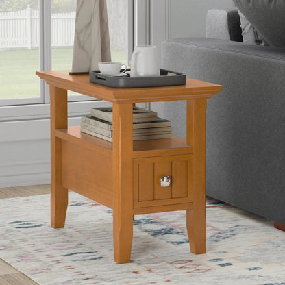 Acadian End Table With Drawer in warm oak finish by Unique Piece Furniture on Tampa Home & Garden Store