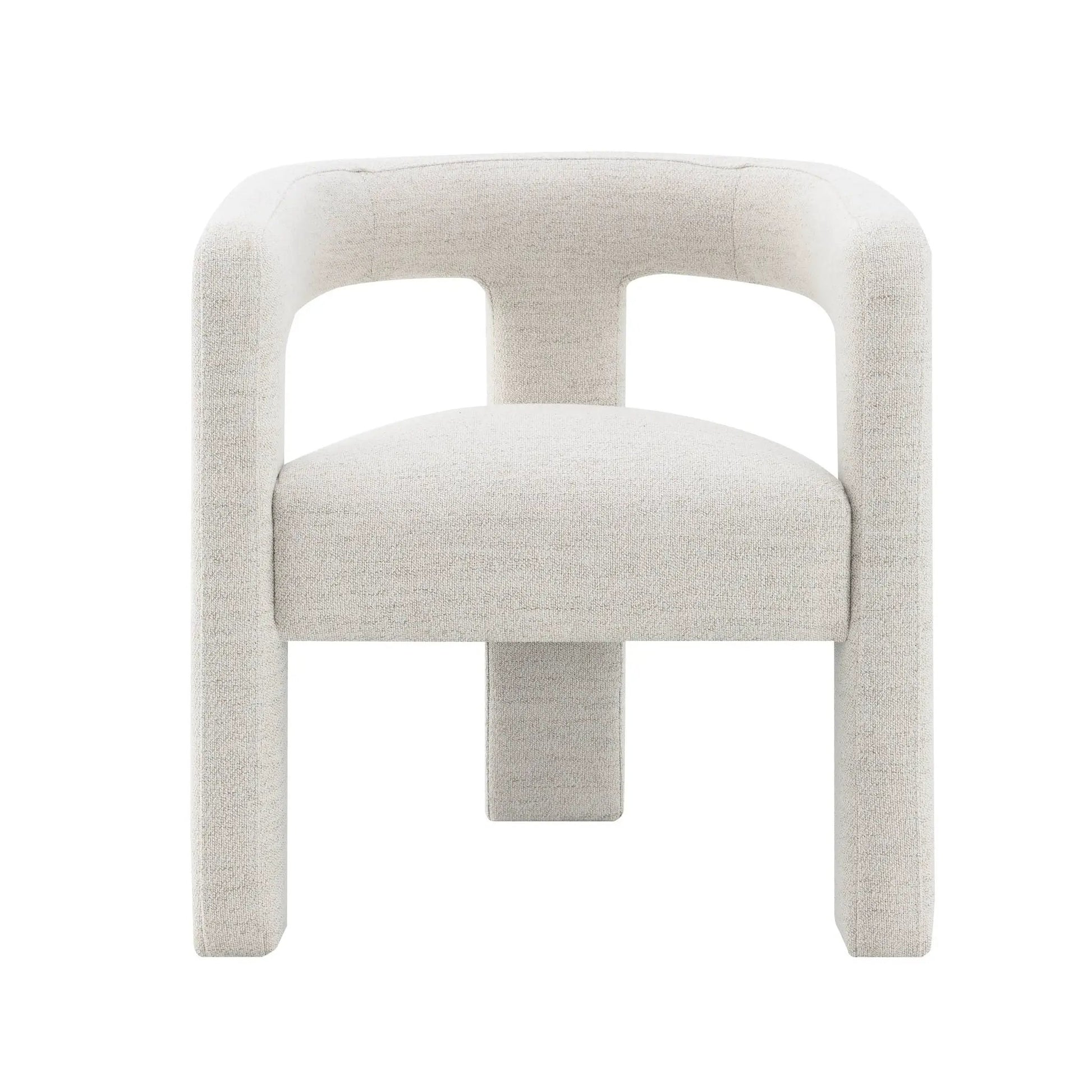 Lomas Boucle Side Chair set of 2 in beige boucle fabric on Tampa Home & Garden Store