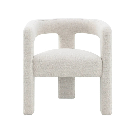 Lomas Boucle Side Chair set of 2 in beige boucle fabric on Tampa Home & Garden Store