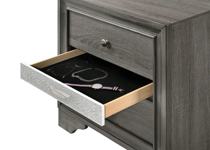 Naima Chic Nightstand With Jewelry Drawer
