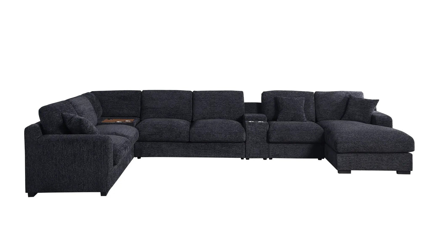 Celine Fabric Corner Sectional Sofa Right Chaise