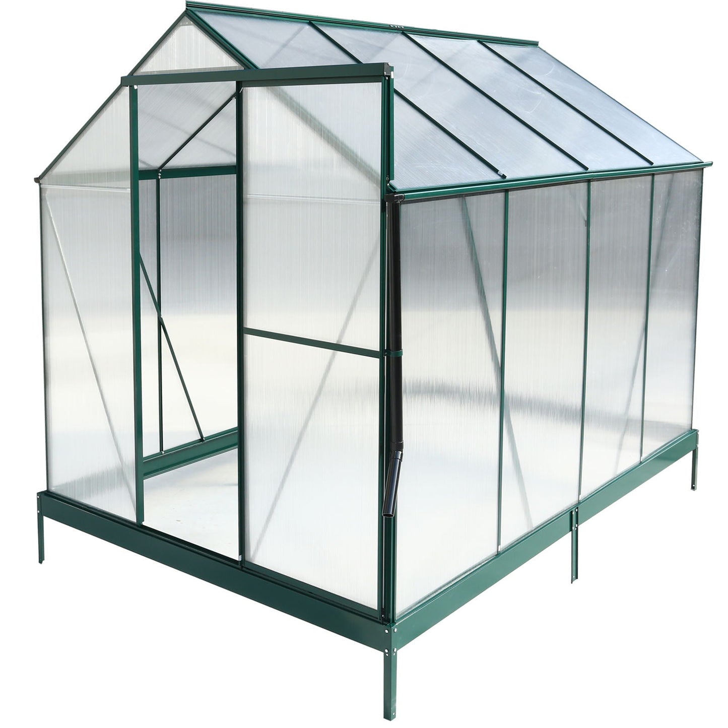 Heavy Duty Polycarbonate Greenhouse Kit and Door