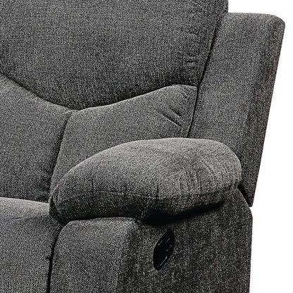 Kalen Chenille Sofa With Drop Down Table gray recliner arm with side control on Tampa Home & Garden Store