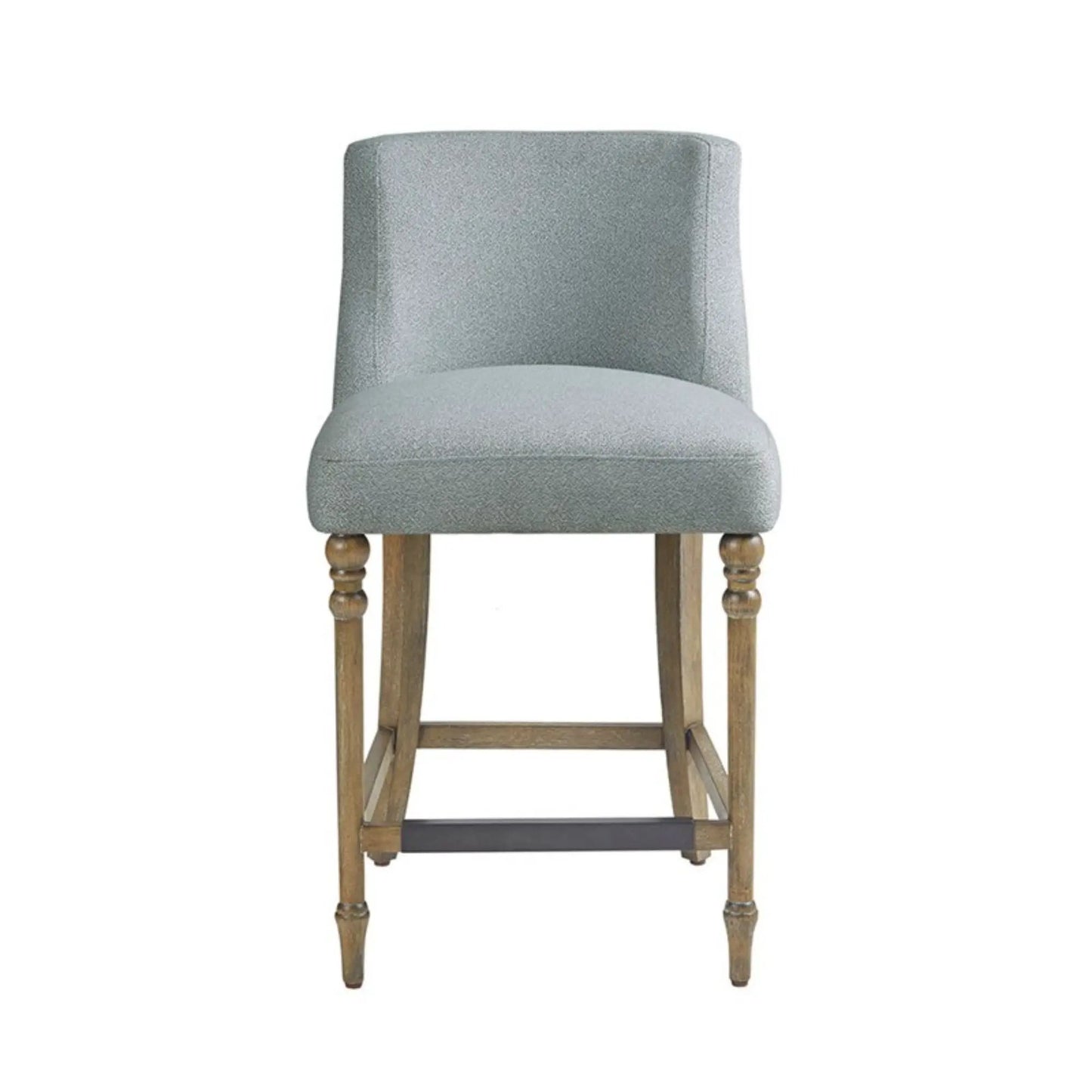 Delaney Counter Stool Blue Upholstered Seat