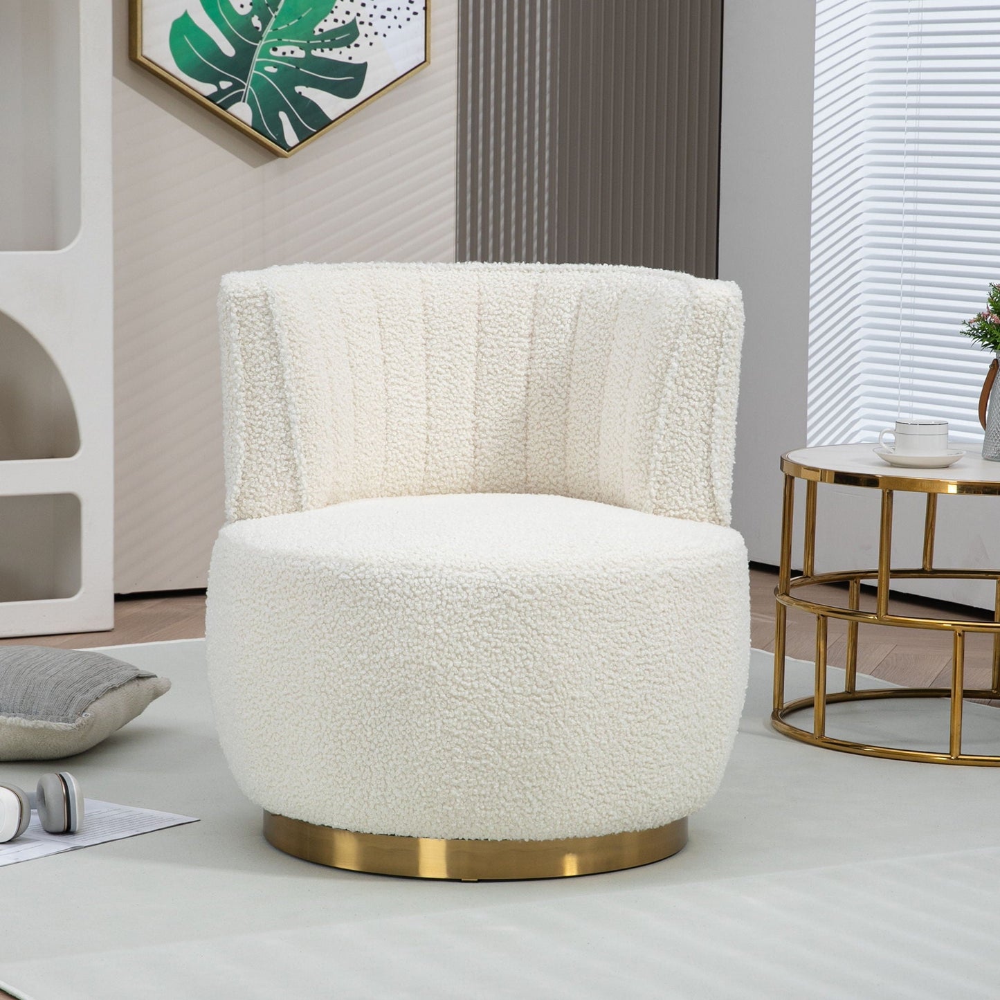 360 Swivel Barrel Sofa Chair and Support Base