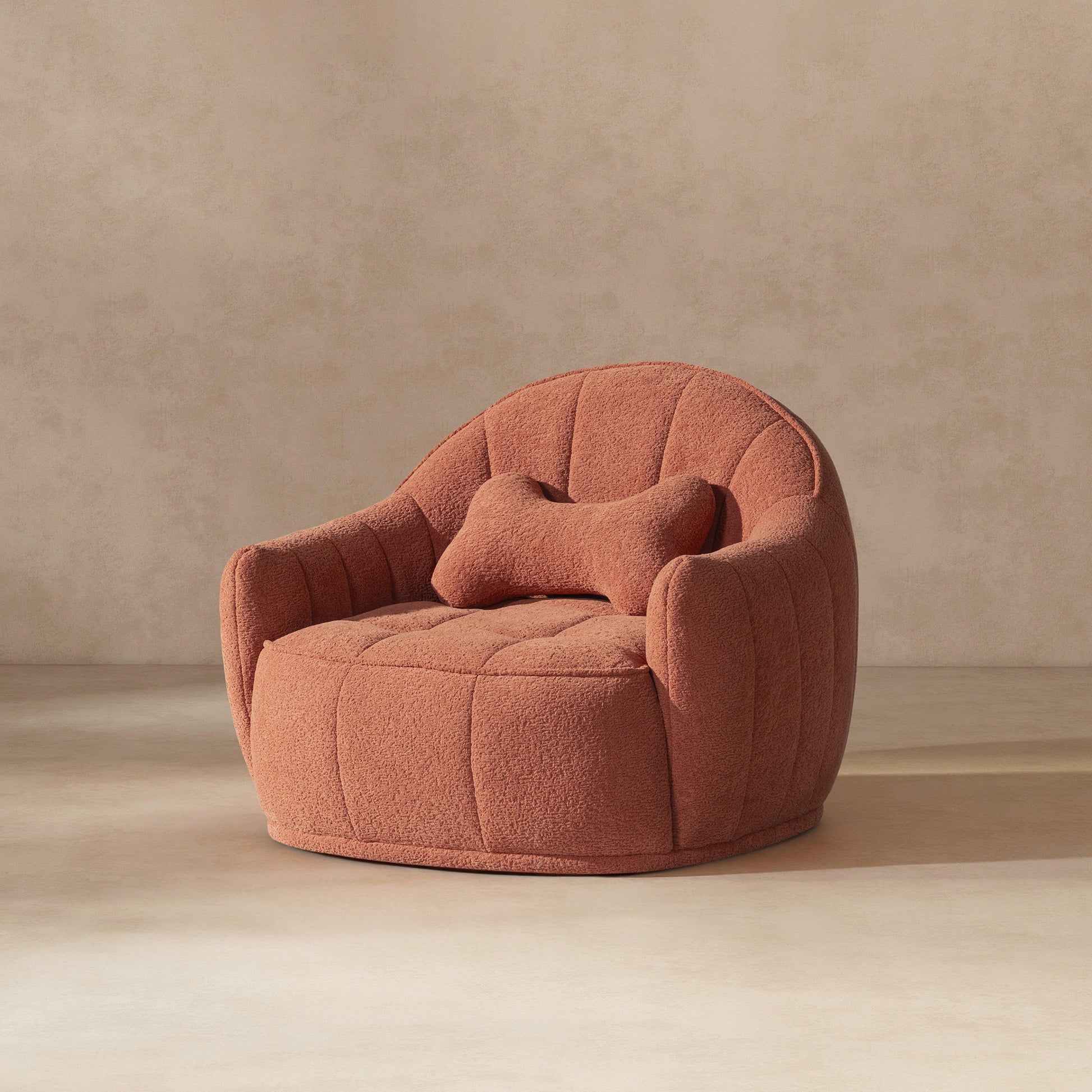 Louie 30.5-inch Modern Dog Sofa Bed in Spice with plush upholstery on Tampa Home & Garden Store