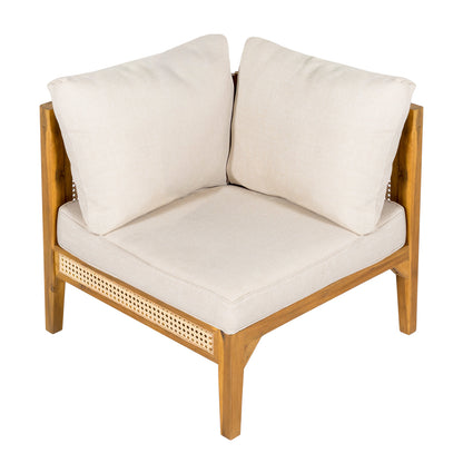 Kirkby 5 Seater Acacia Wood Sofa For The Garden