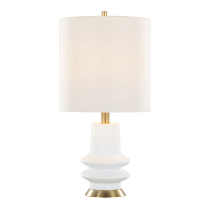 Lloyd contemporary table lamp set of 2 with cream shade and textured base HouseOfZazla on Tampa Home & Garden Store