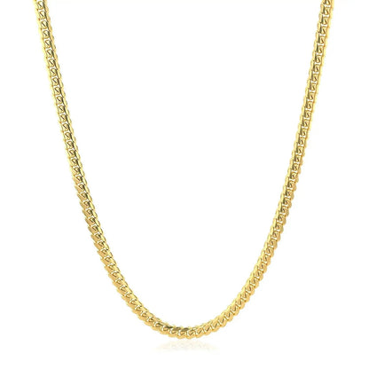Necklace 10k Yellow Gold Classic Miami Cuban Chain 2.60 mm by Bids.com on Tampa Home & Garden Store
