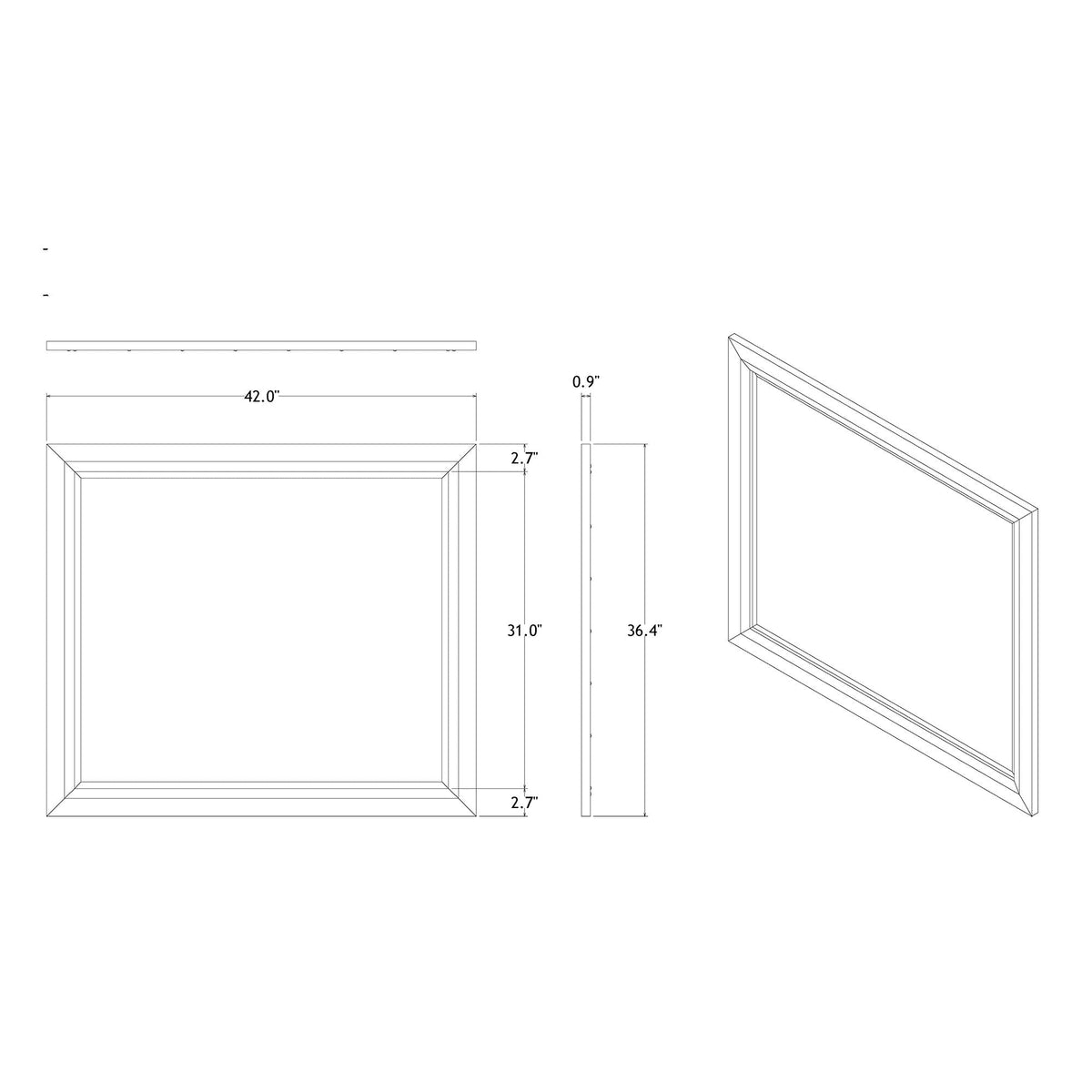 Gemstone Silver Mirror with Tempered Glass by HouseOfZazla wall mirror with silver frame on Tampa Home & Garden Store
