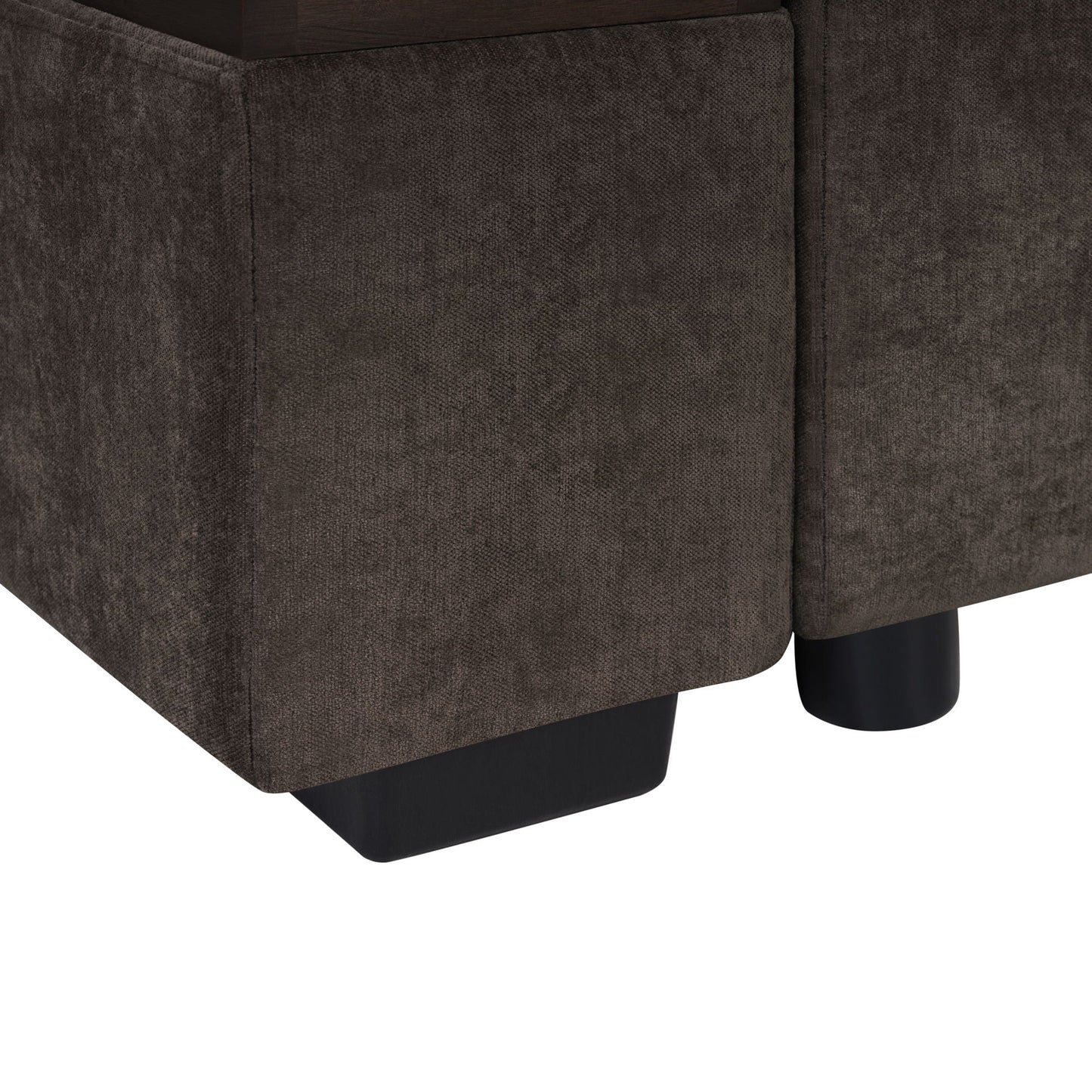 Modern L Shaped Sofa With Storage And Upholstery