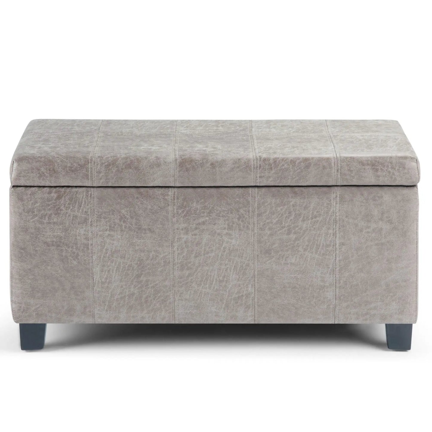Dover Upholstered Storage Ottoman Bench with Lid