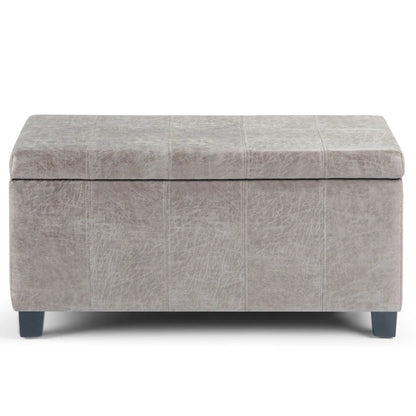 Dover Upholstered Storage Ottoman Bench with Lid
