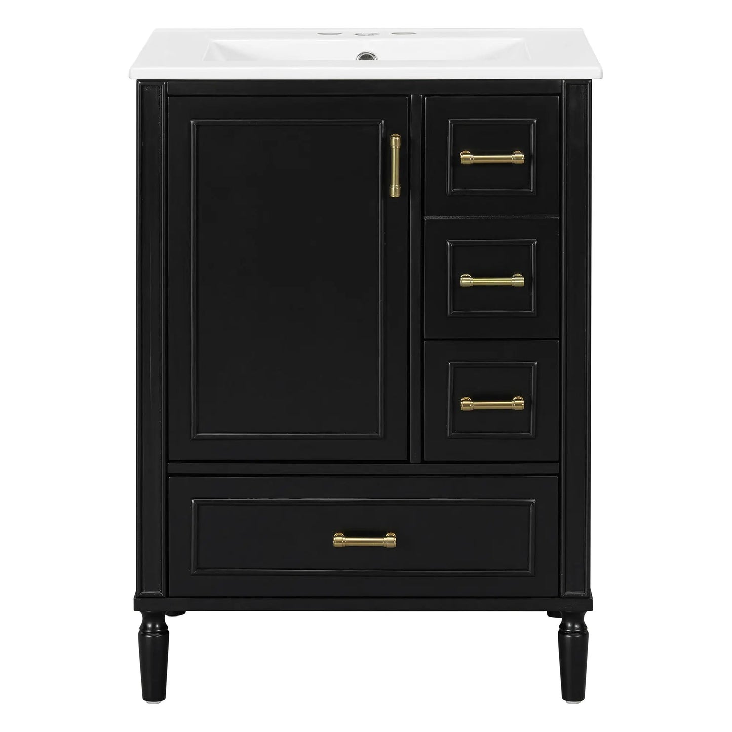 Traditional Bathroom Vanity With Soft Close Doors
