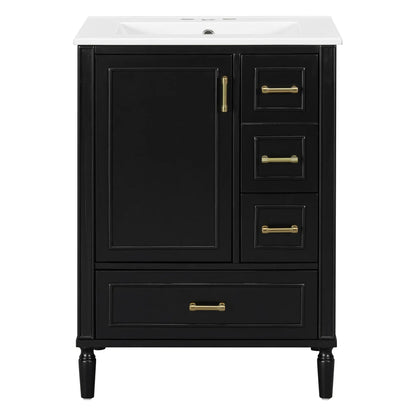 Traditional Bathroom Vanity With Soft Close Doors