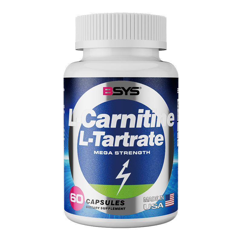 BSYS L-Carnitine L-Tartrate mega strength capsules 60 count on Tampa Home & Garden Store