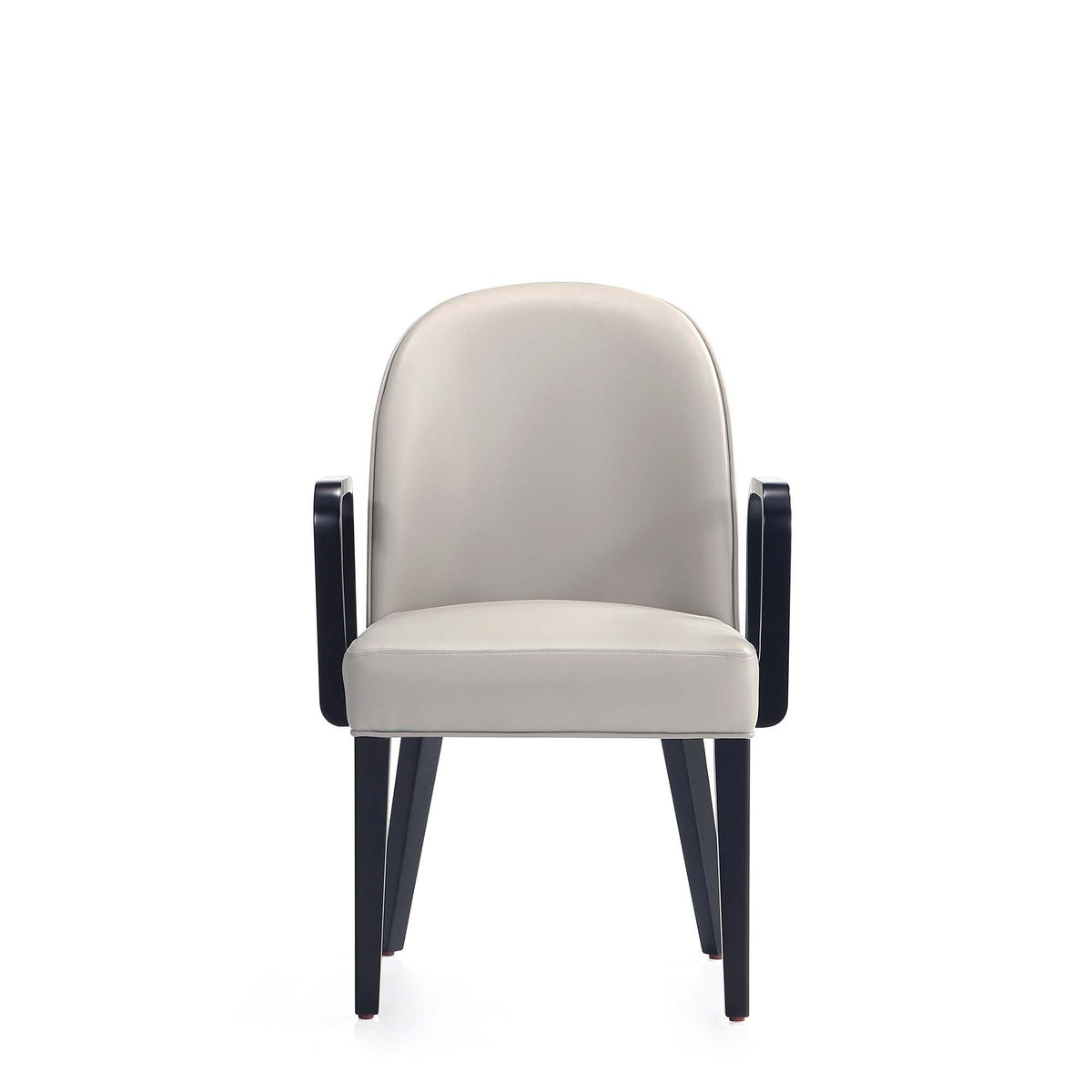 Modern Upholstered Beech And Wooden Armchair