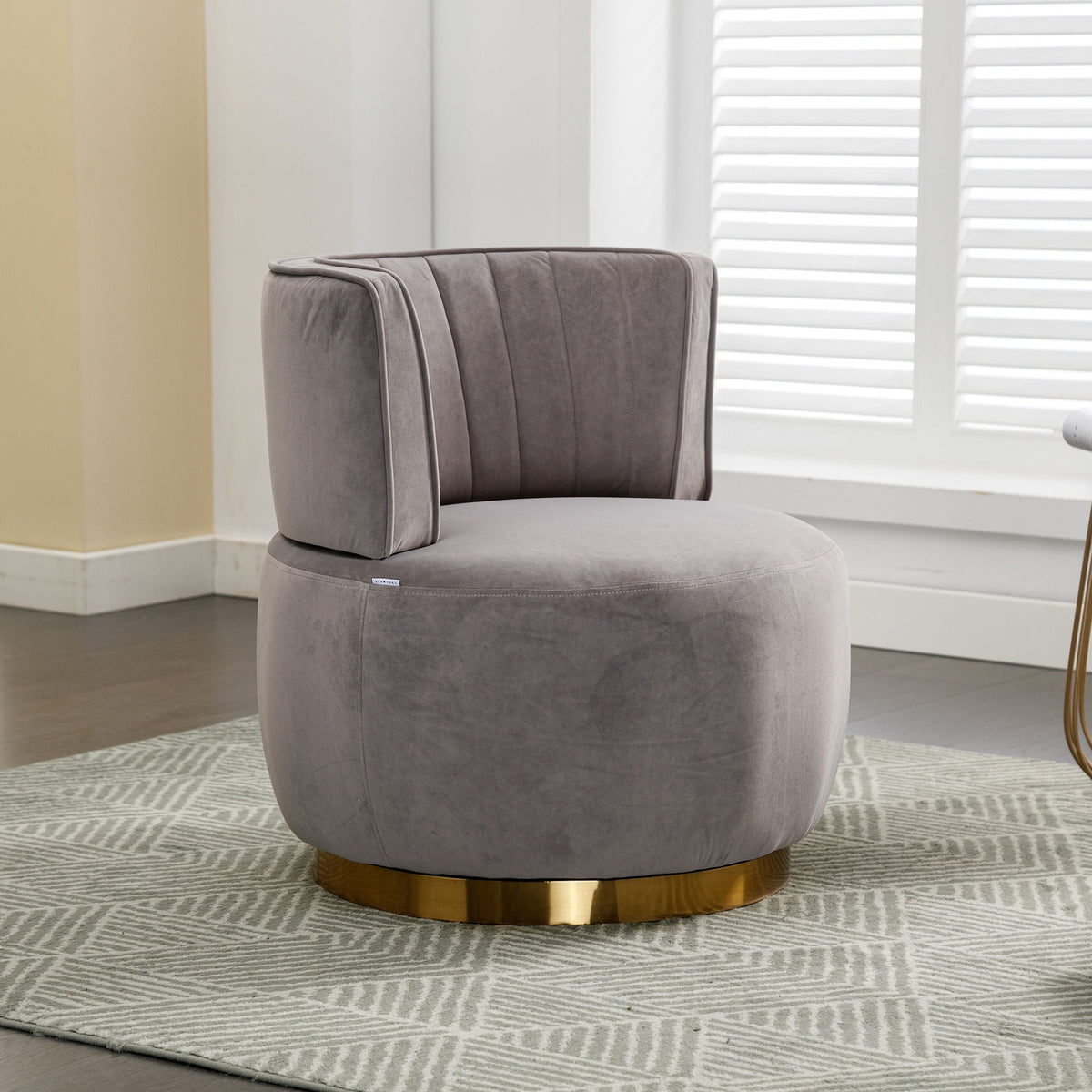360 Swivel Barrel Sofa Chair and Support Base