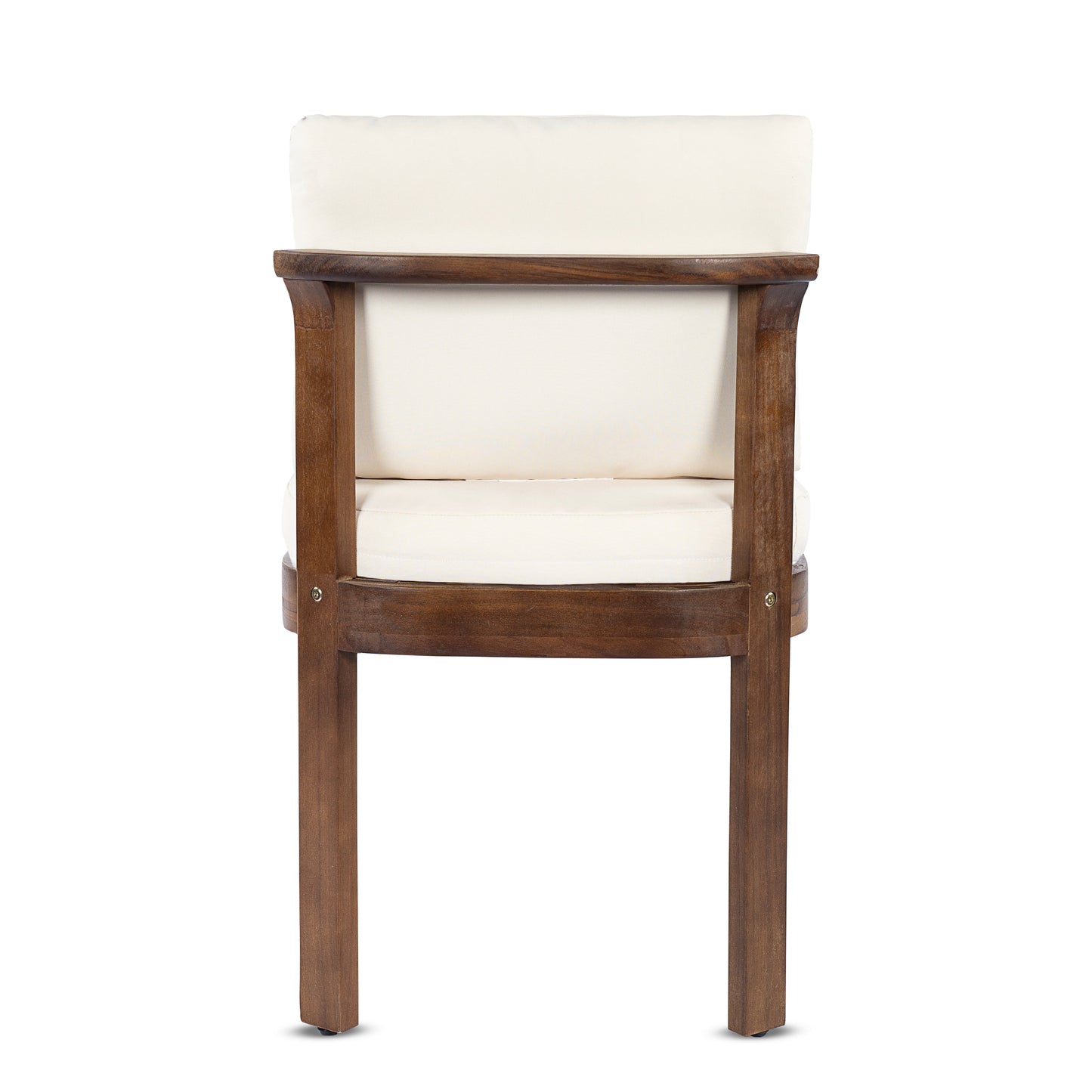 Set of Two Acacia Wood Outdoor Dining Chairs