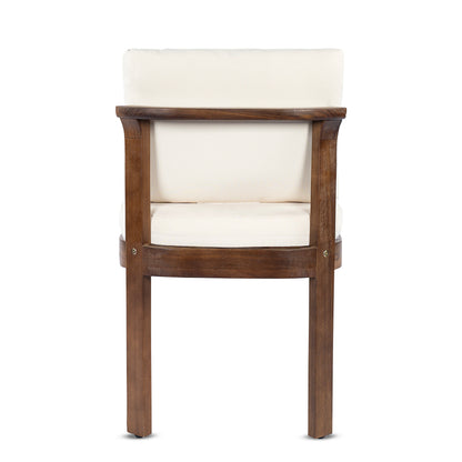 Set of Two Acacia Wood Outdoor Dining Chairs
