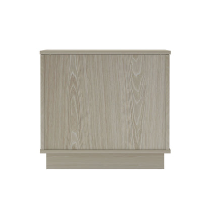 Modern Nightstand with Push to Open Drawers in light oak woodgrain finish on Tampa Home & Garden Store