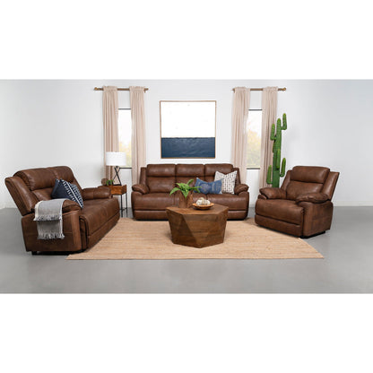 the Worthington Dark Brown Microfiber Sofa