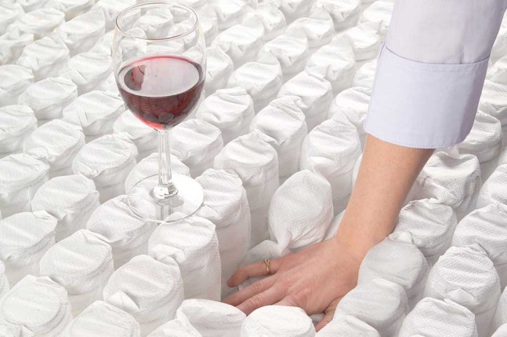 DreamFlex 14.5in Two-Sided Pillow Top Mattress pillow forms in white; hand presses cushions on Tampa Home & Garden Store