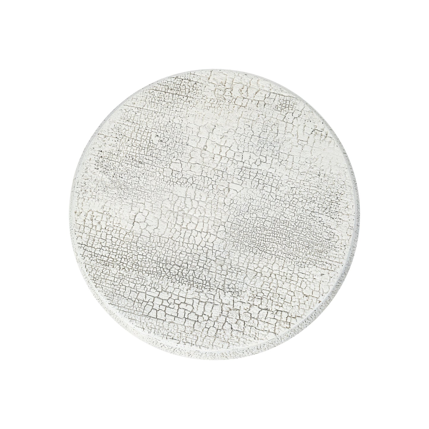 Modern Patio Accent Table with Cracked Finish