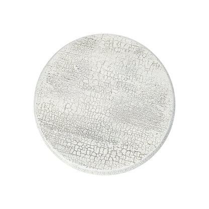 Modern Patio Accent Table with Cracked Finish
