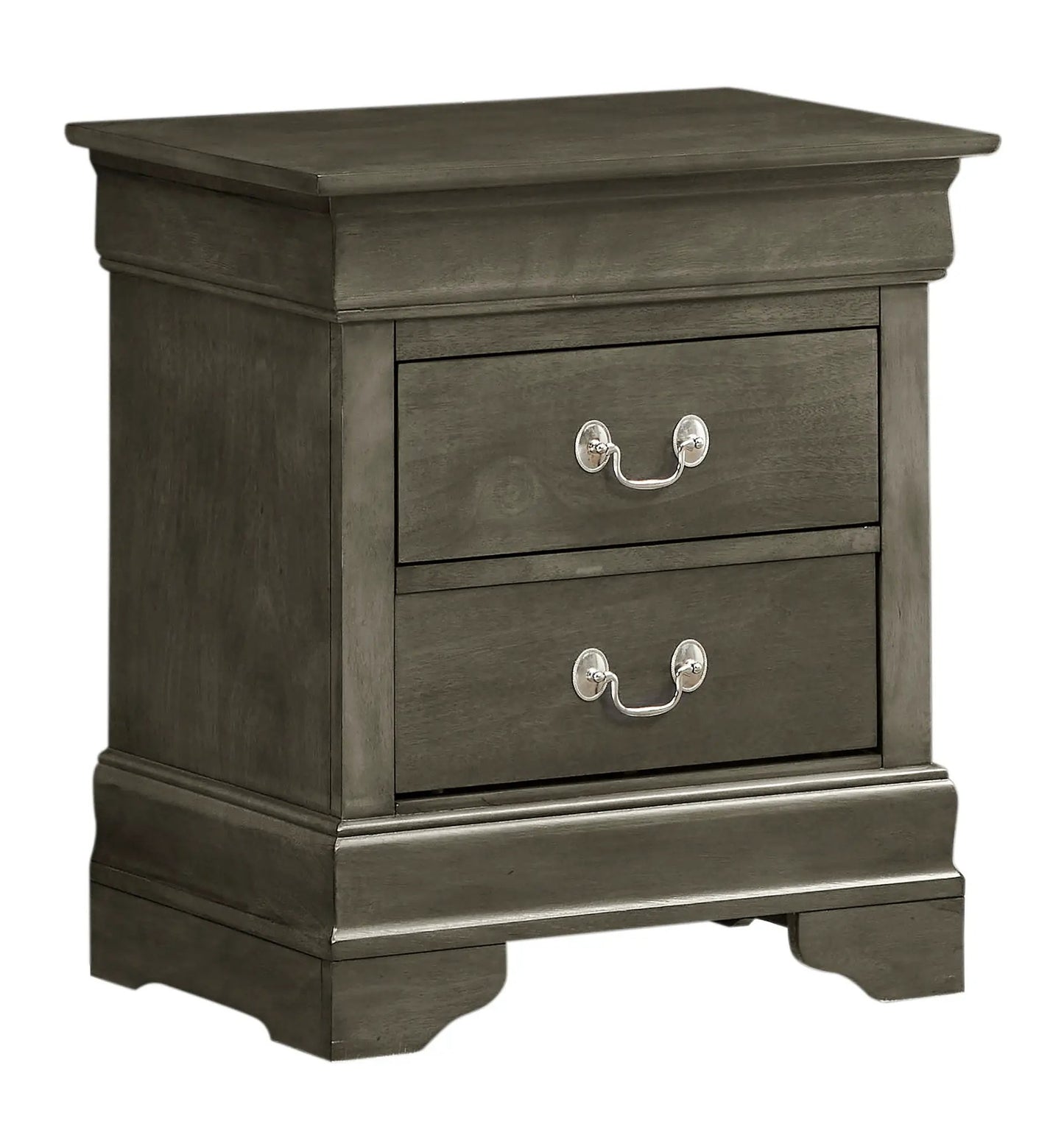 Traditional Nightstand Carved Bases and Curves