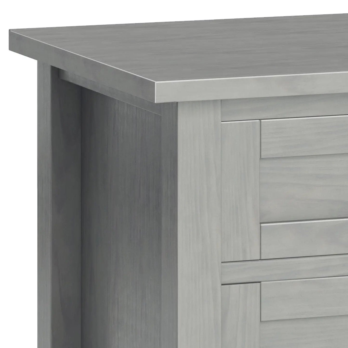 Warm Shaker Bedside Table in gray wood with shaker-front drawers by Unique Piece Furniture on Tampa Home & Garden Store