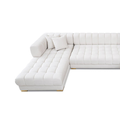 Marlow Cognac U Shape Corner Sofa For Room
