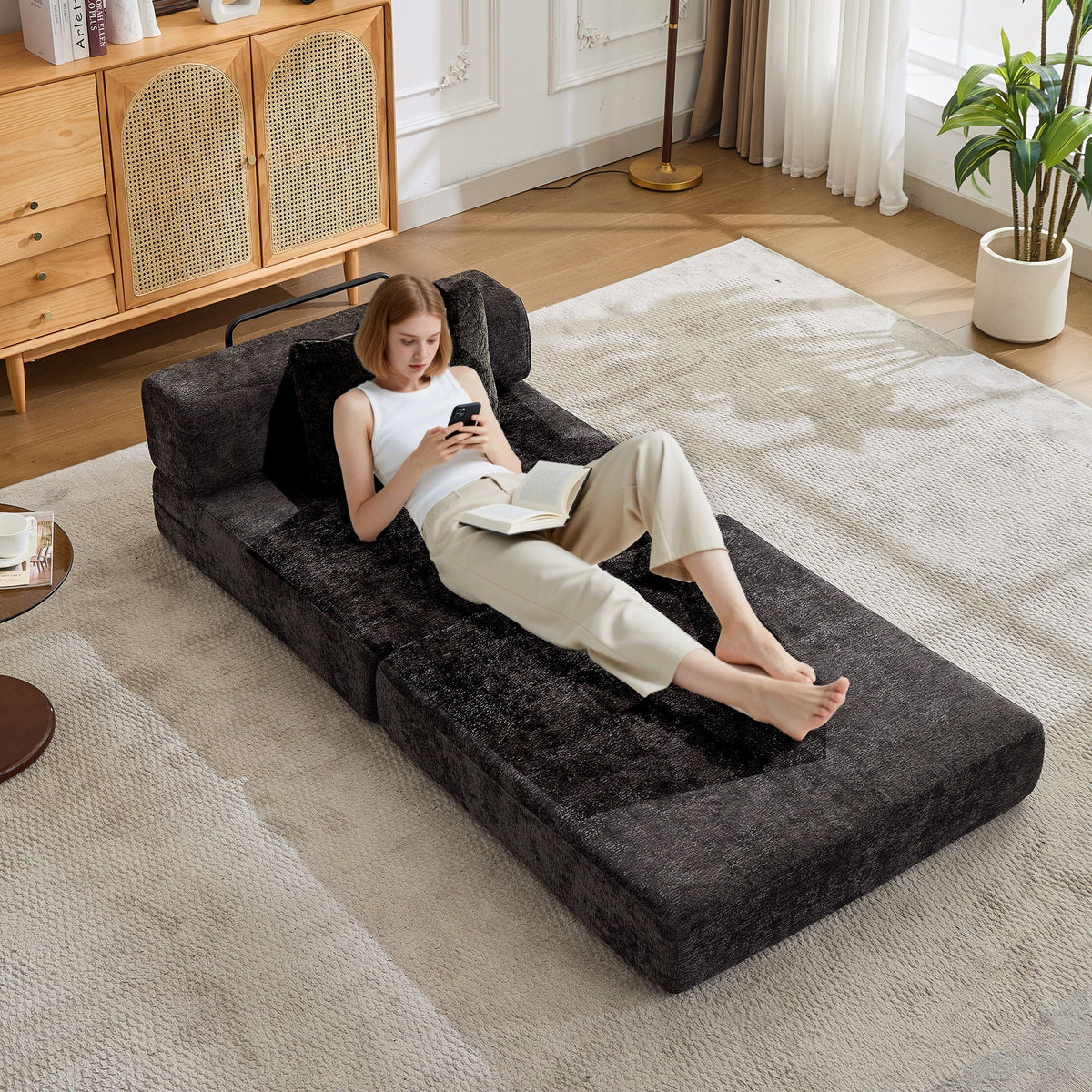 Convertible Floor Sofa Bed and Living Room