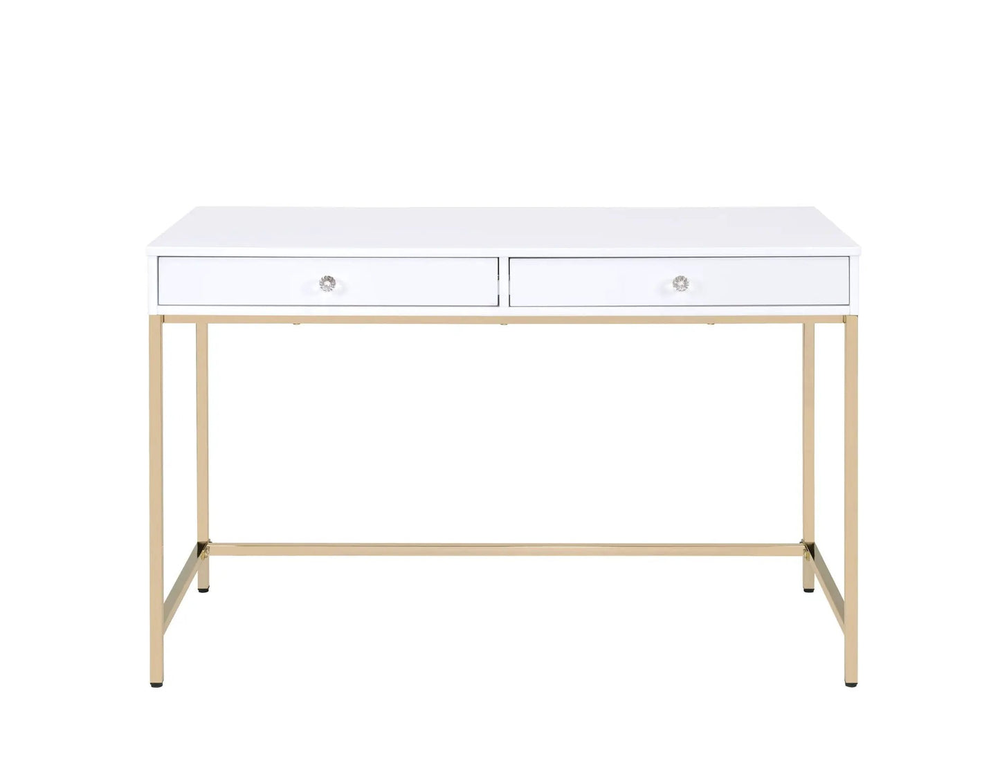 Ottey High Gloss Writing Desk and Drawers