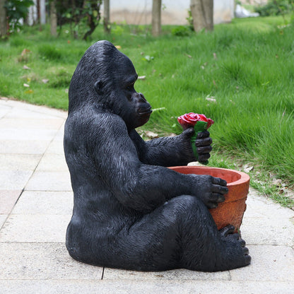 Chimpanzee Flower Pot and Outdoor Sculpture