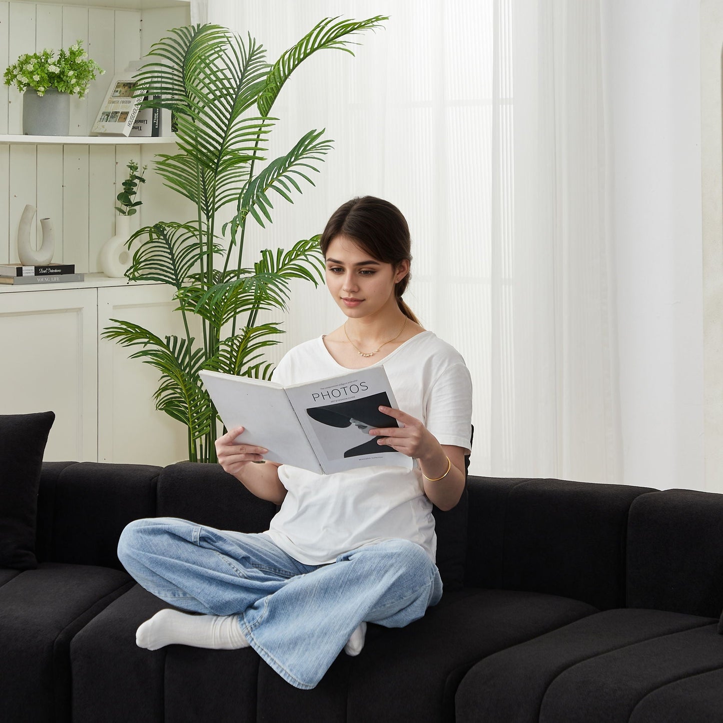 Symmetrical Modular Sofa And Piano Key Design