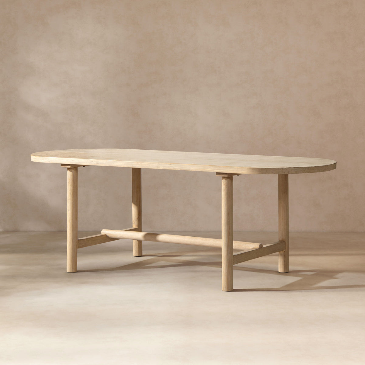 8-seat oval dining table natural reclaimed pine by HouseOfZazla on Tampa Home & Garden Store