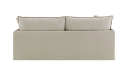 Upendo pattern linen sofa with 2 toss pillows beige by Unique Piece Furniture on Tampa Home & Garden Store