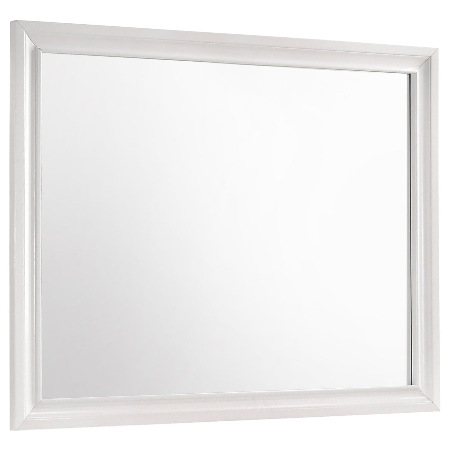 Corbin Glittering Bedroom Set mirror by HouseOfZazla with chrome silver frame, 4-piece set on Tampa Home & Garden Store