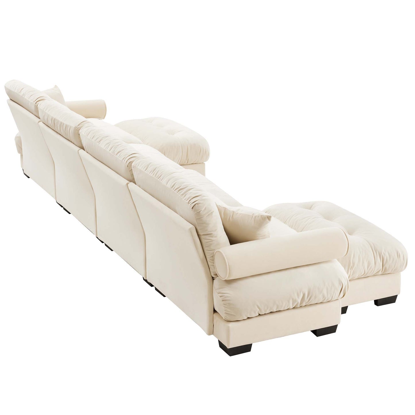 Oversized Modular Sofa with Movable Ottoman
