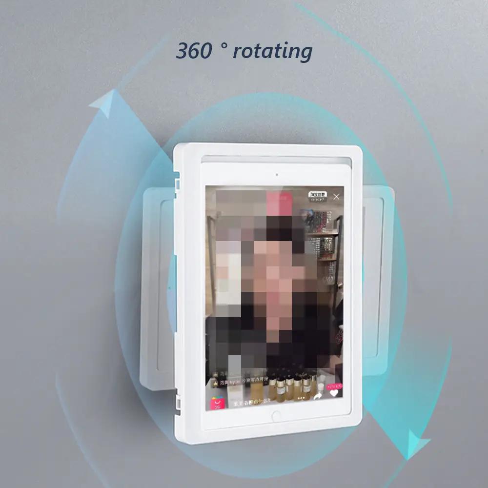 White 360° rotating bathroom waterproof phone case holder shelf by FLIPSTYLEZLLC on Tampa Home & Garden Store