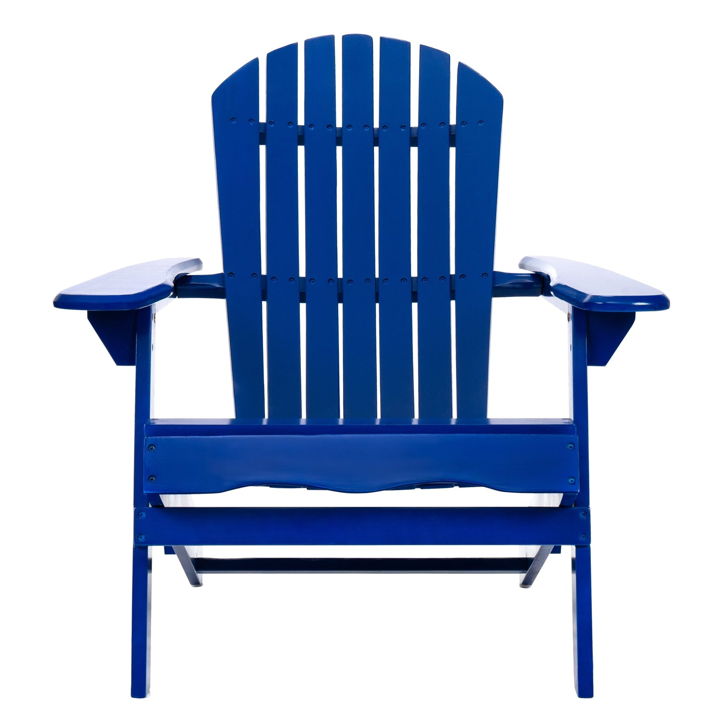 Malibu blue Adirondack chair by HouseOfZazla with slatted back and folding outdoor seating on Tampa Home & Garden Store