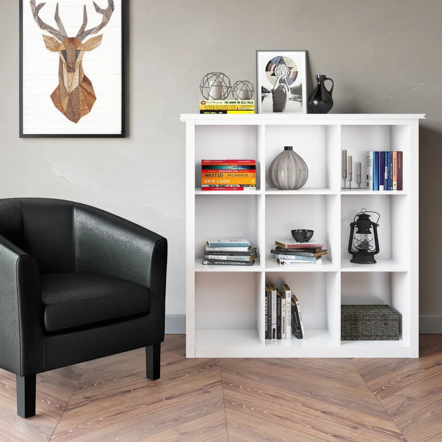 Artisan Cube Storage Cabinet Solid Wood Unit