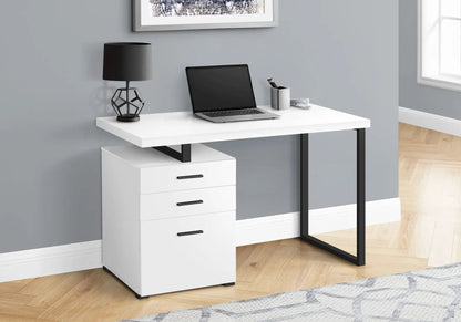 Left or Right Computer Desk with Ample Drawers
