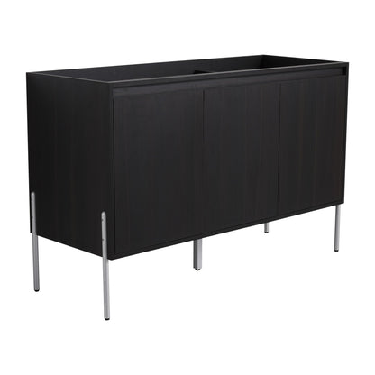 Freestanding vanity by HouseOfZazla, dark espresso finish, soft-close doors, metal legs on Tampa Home & Garden Store