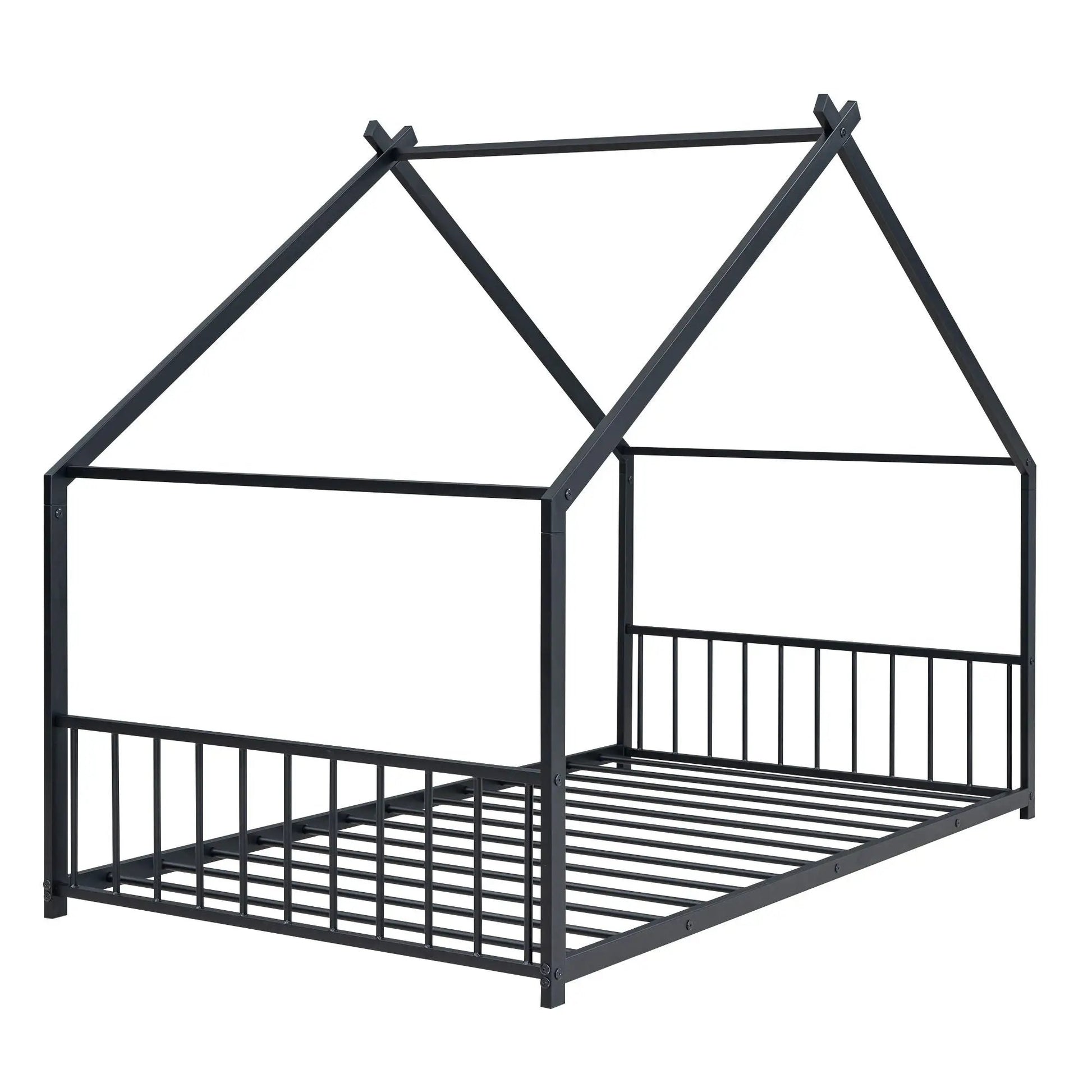 Metal House Bed canopy frame in black steel by Unique Piece Furniture on Tampa Home & Garden Store