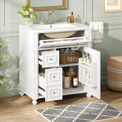 Bathroom Vanity with Sink and Soft Close Doors