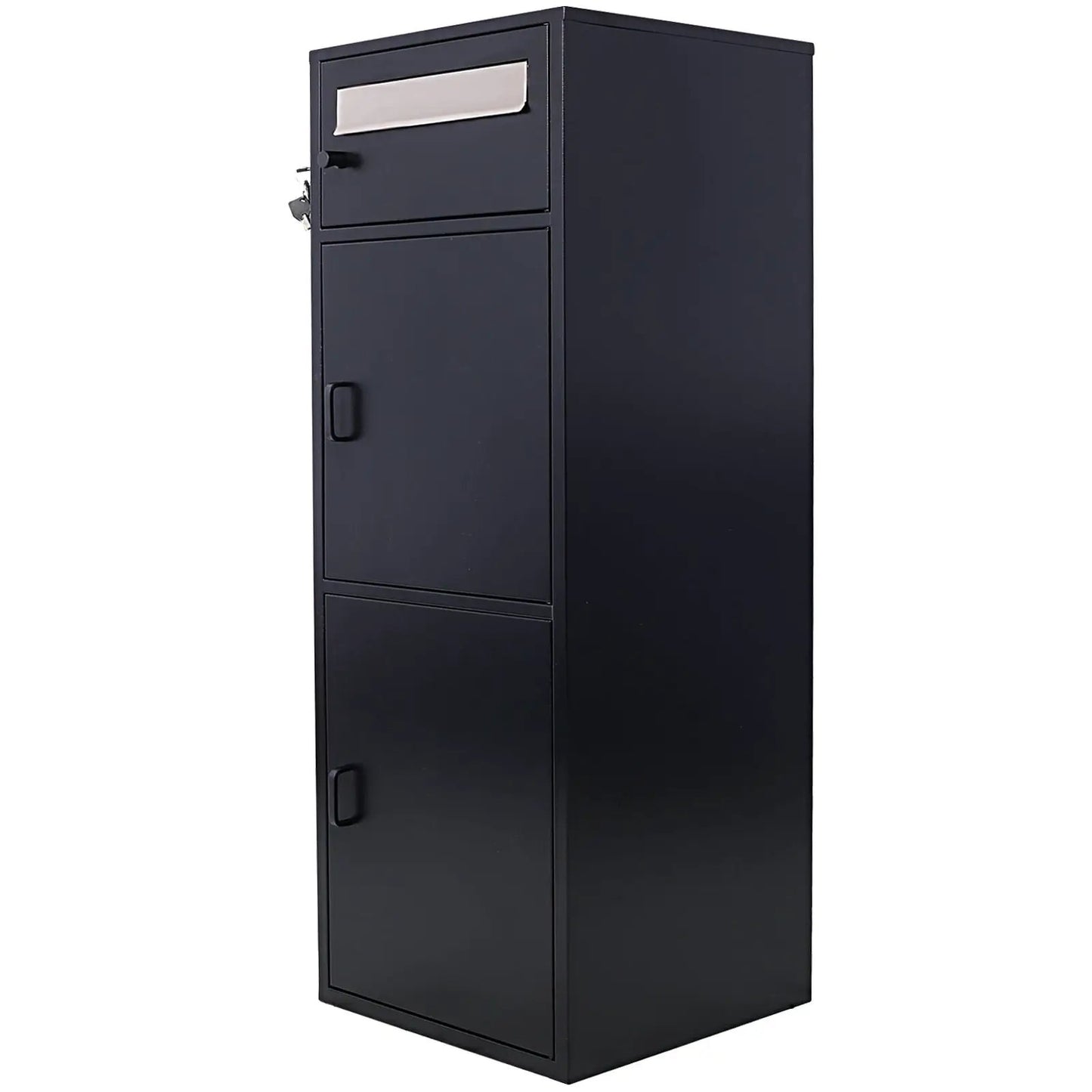 Large Steel Parcel Drop Box with Locking Mailbox